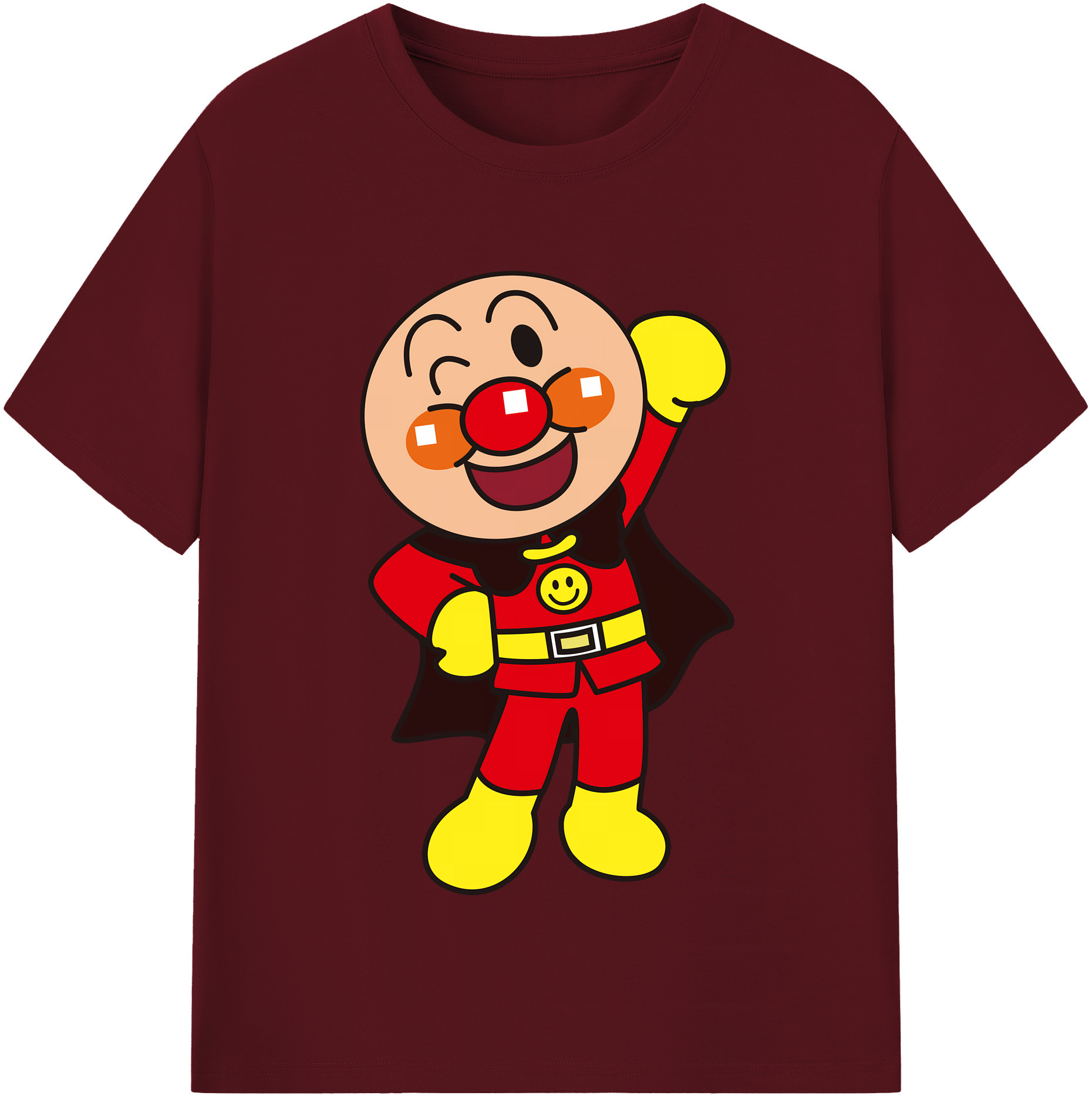（画像用） アンパンマン Anpanman 綿100％半袖Tシャツ（フロントプリント）
